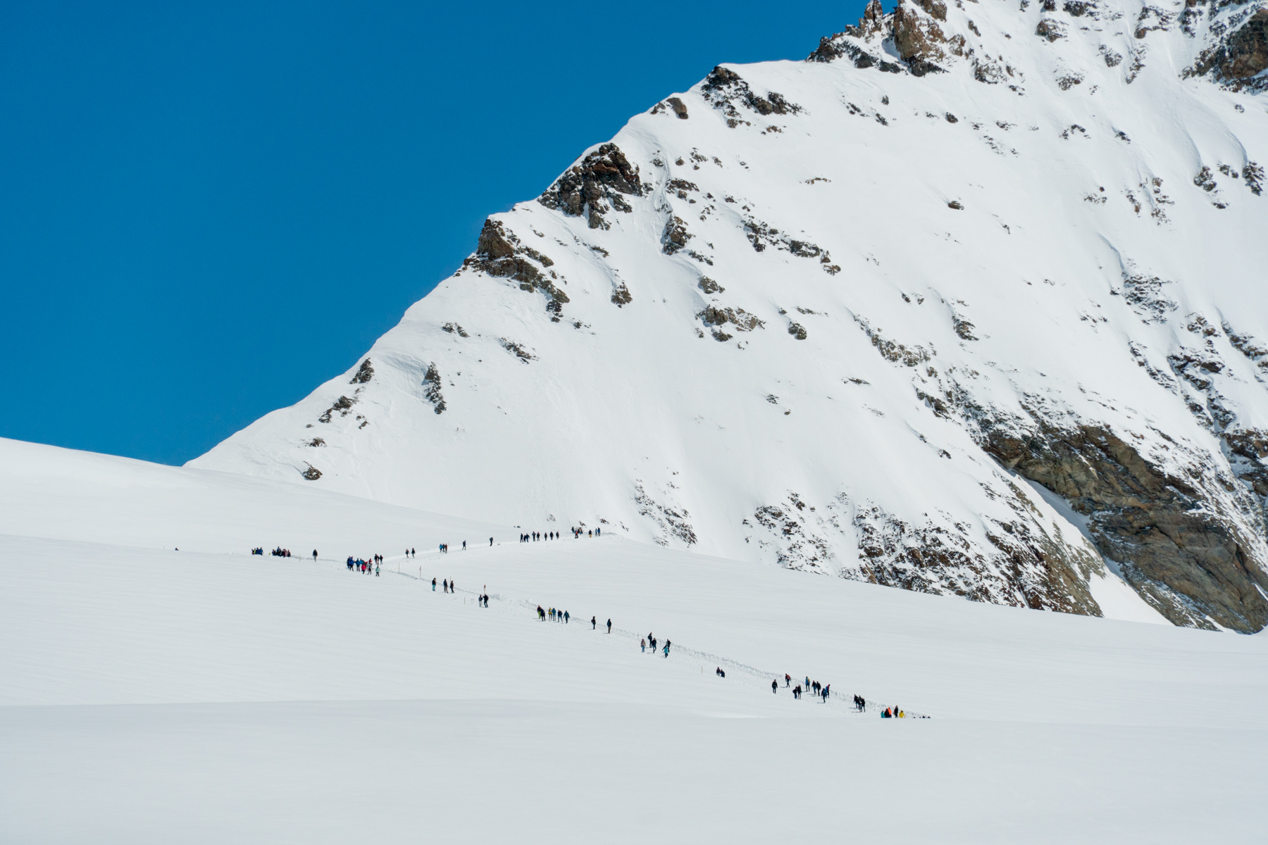 Jungfraujoch ihmisjono